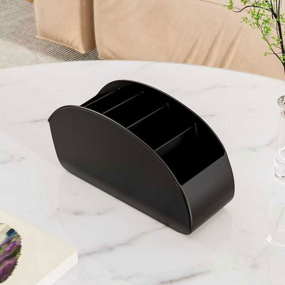 Desk Setup At Home - Multi-Compartment Remote Control Storage Box, Multifunctional