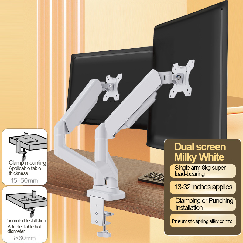 Desk Setup Monitor Arm - VESA 100x100mm Height Adjustable Monitor Stand