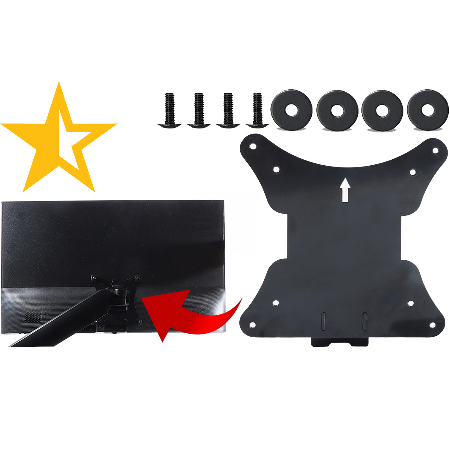 Desk Setup Monitor Arm - VESA Mount Adapter for Acer SH242Y