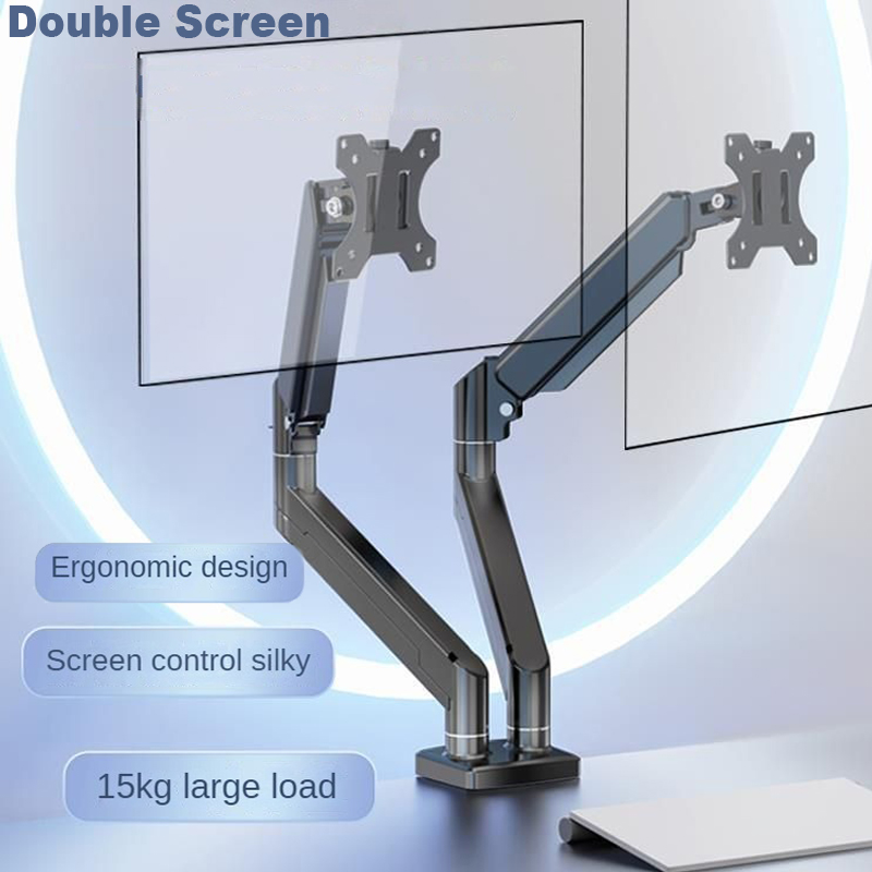 Desk Setup Monitor Arm - Dual Monitor Arm Holds Up To