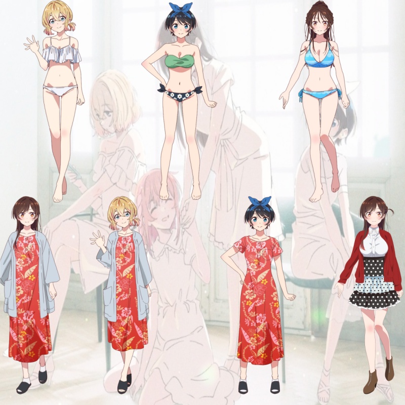 Desk Setup Plant - Rent-A-Girlfriend 15CM Chizuru Mizuhara Mami Nanami