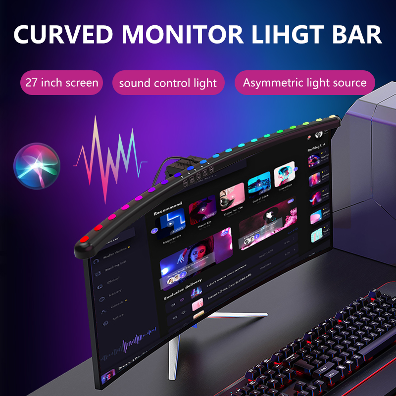 RGB Light Bar Monitor Smart Wi - đánh giá và giá Desk Room Setup