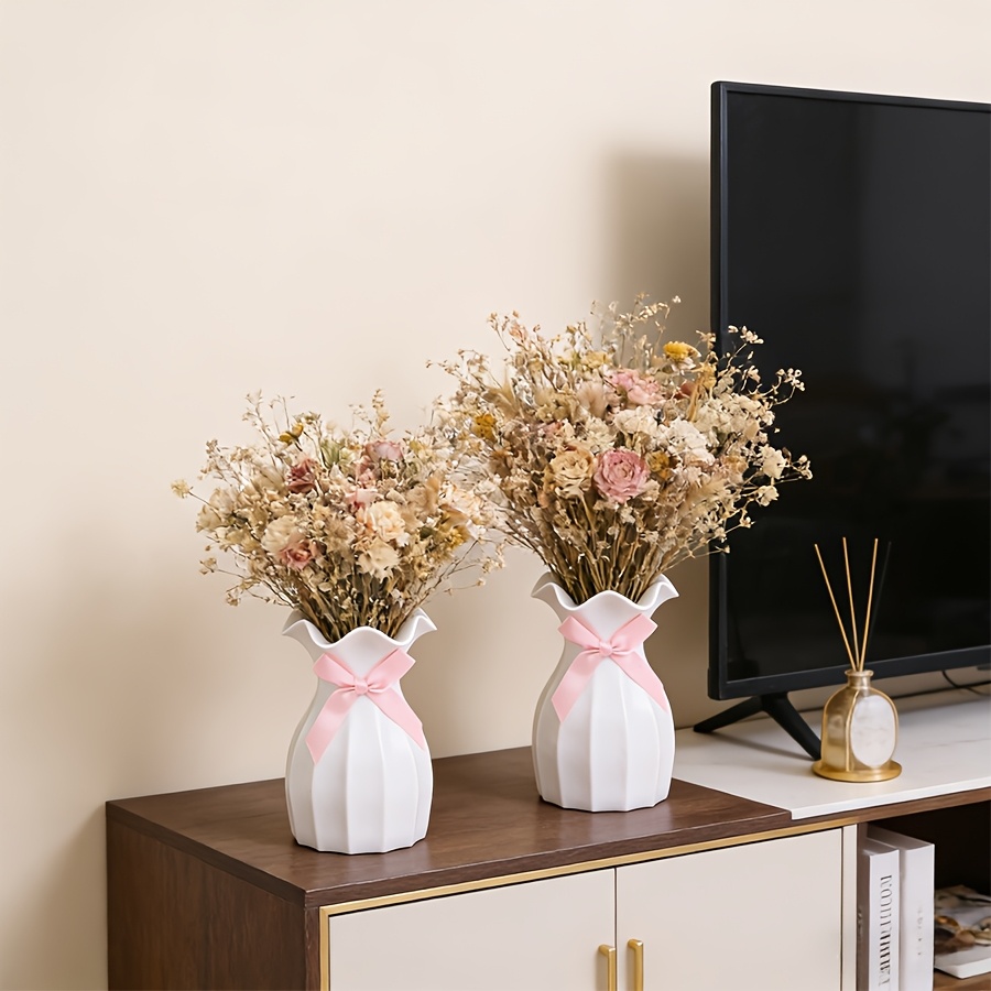 1PC Water Ripple Plastic Vase  - đánh giá và giá Desk Setup Plant