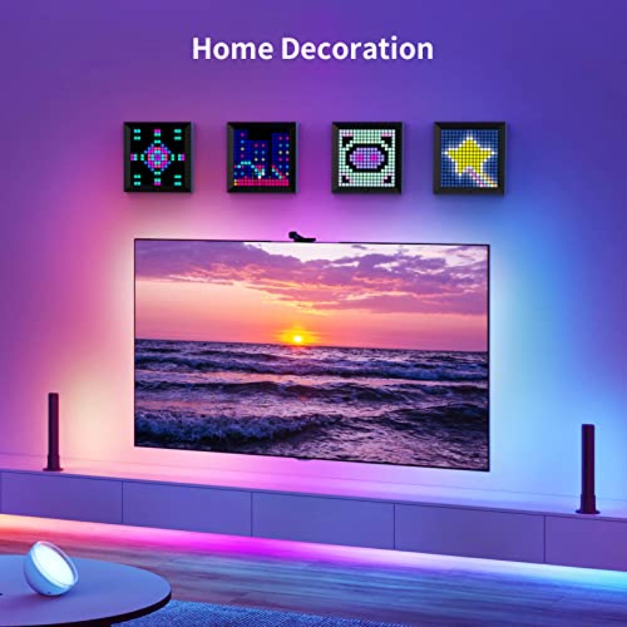 LED Light Pixel Display Panel  - đánh giá và giá Desk Room Setup