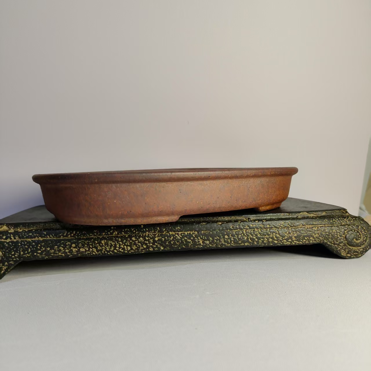 Oval Shaped Unglazed Shallow F - đánh giá và giá Desk Setup Plant