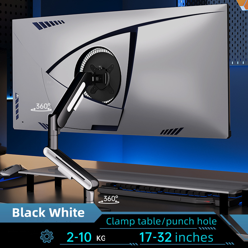 Adjustable Single Monitor Moun - đánh giá và giá Desk Setup Monitor Arm
