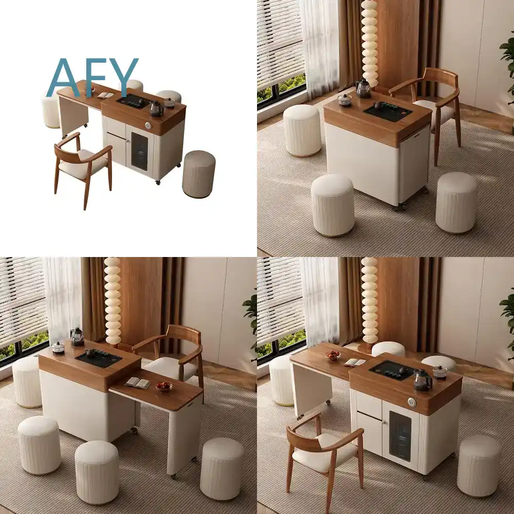 Solid Wood Mobile Table and Ch - đánh giá và giá Desk Setup Small Room