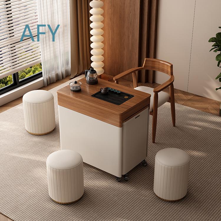 Solid Wood Mobile Table and Ch - đánh giá và giá Desk Setup Small Room