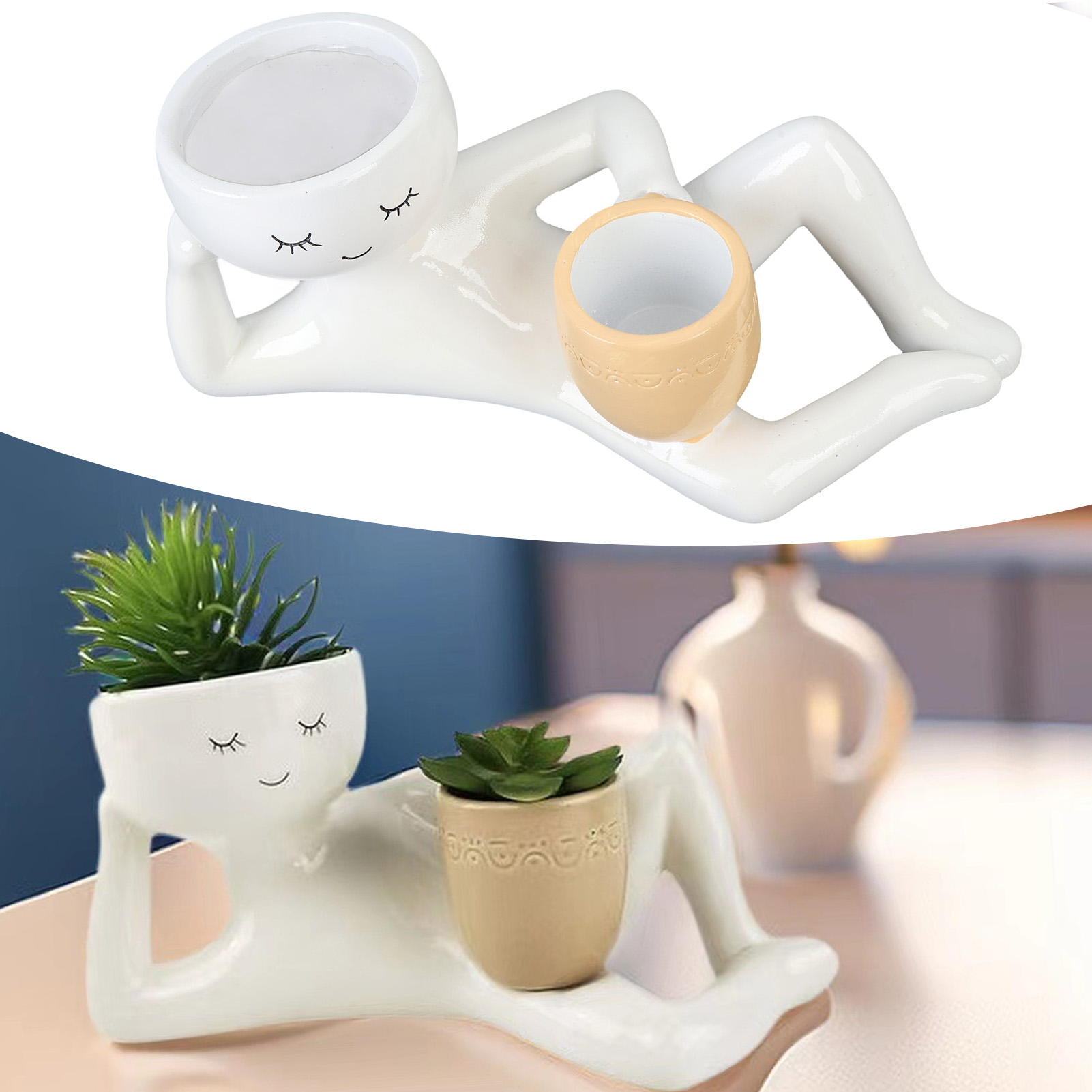 Succulent Pot Creative Breatha - đánh giá và giá Desk Setup Plant