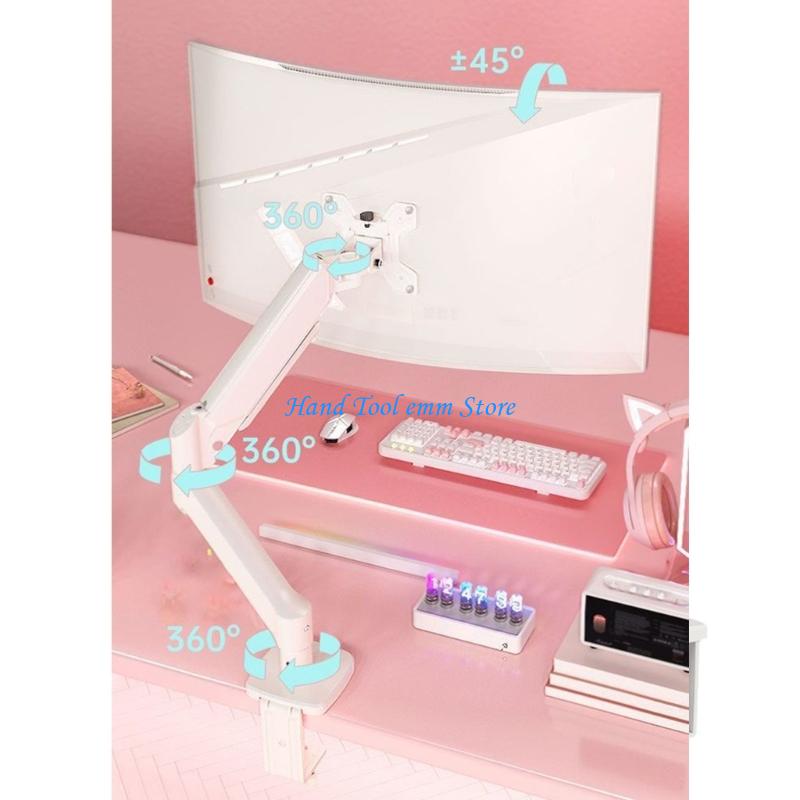 H37F Màn hình cánh tay dài Giá - đánh giá và giá Desk Setup Monitor Arm