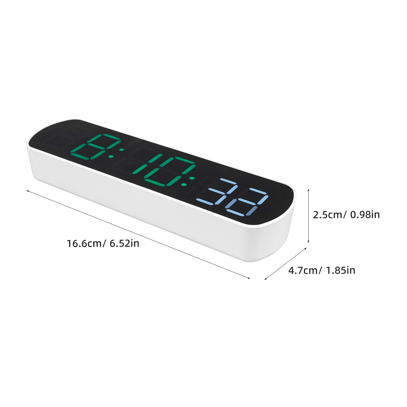 LED Digital Alarm Clock Compac - đánh giá và giá Desk Setup Small Room