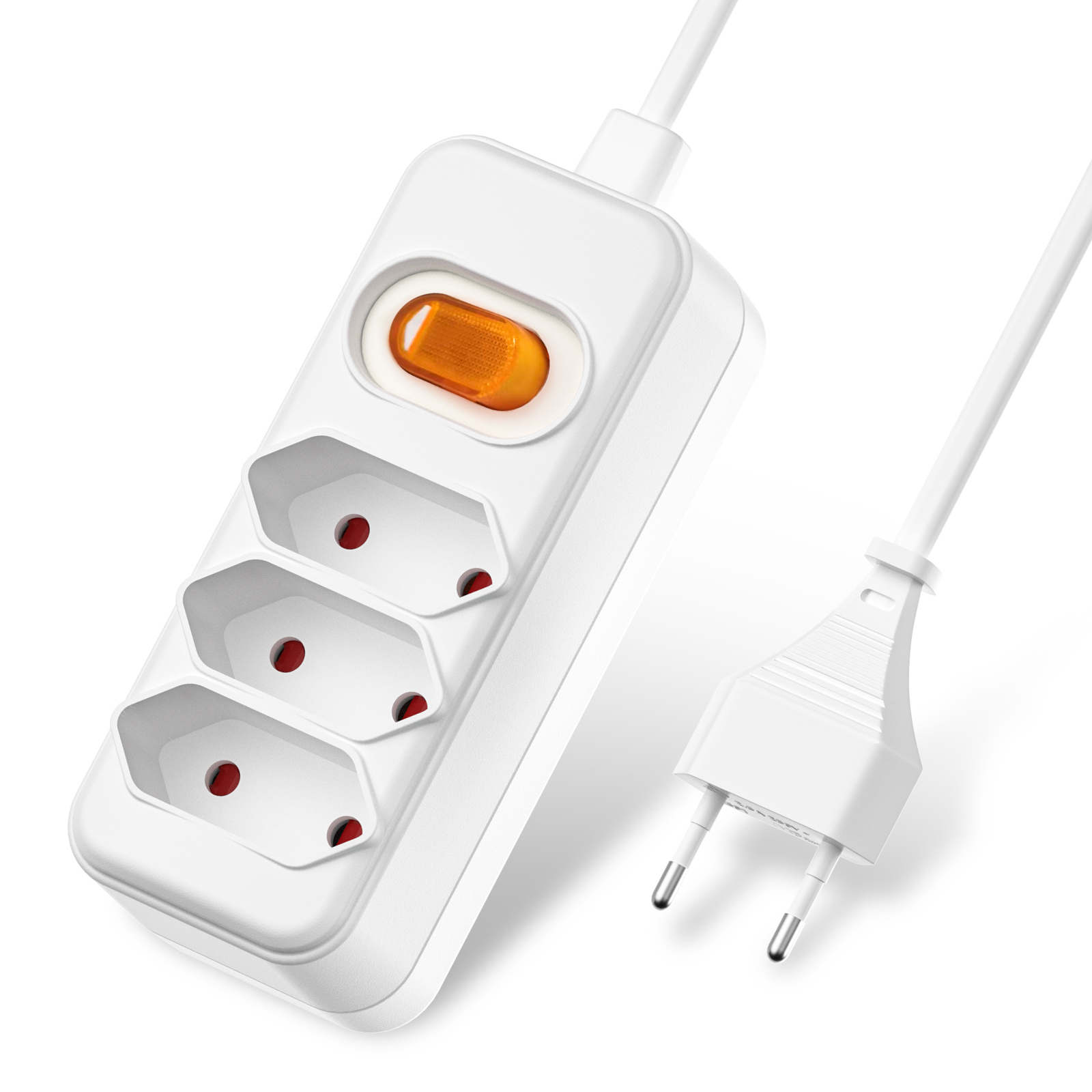 European EU 2 Prong Power Sock - đánh giá và giá Power Strip Flat