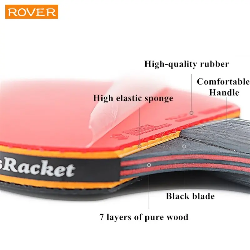5/6 Star Table Tennis Racket 2 - đánh giá và giá Desk Setup Tips