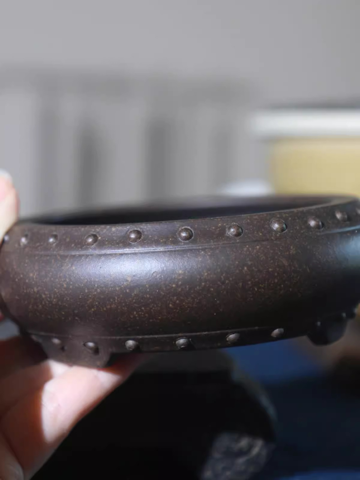 Ceramic Circle Bonsai Pot, Mad - đánh giá và giá Desk Setup Plant