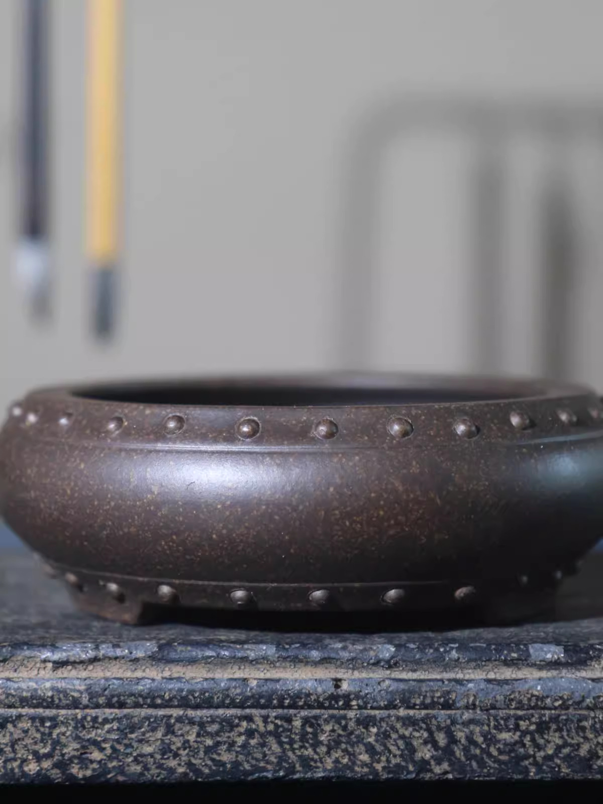 Ceramic Circle Bonsai Pot, Mad - đánh giá và giá Desk Setup Plant