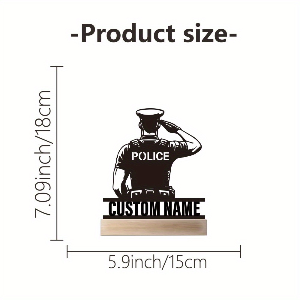 Personalized Metal Police Badg - đánh giá và giá Desk Setup Modern
