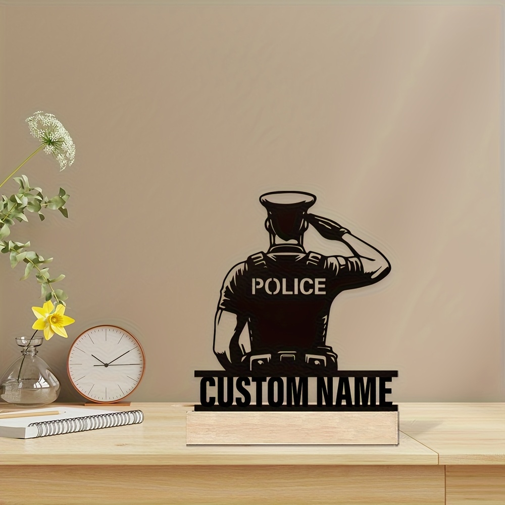 Personalized Metal Police Badg - đánh giá và giá Desk Setup Modern