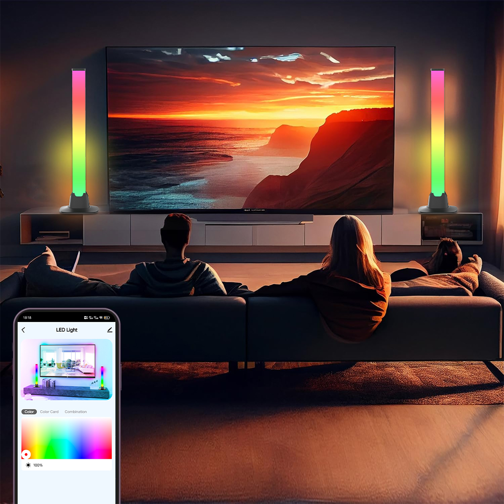 RGB LED Lights Bar Bluetooth S - đánh giá và giá Desk Setup Tv