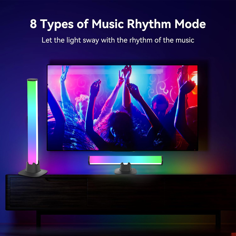 RGB LED Lights Bar Bluetooth S - đánh giá và giá Desk Setup Tv