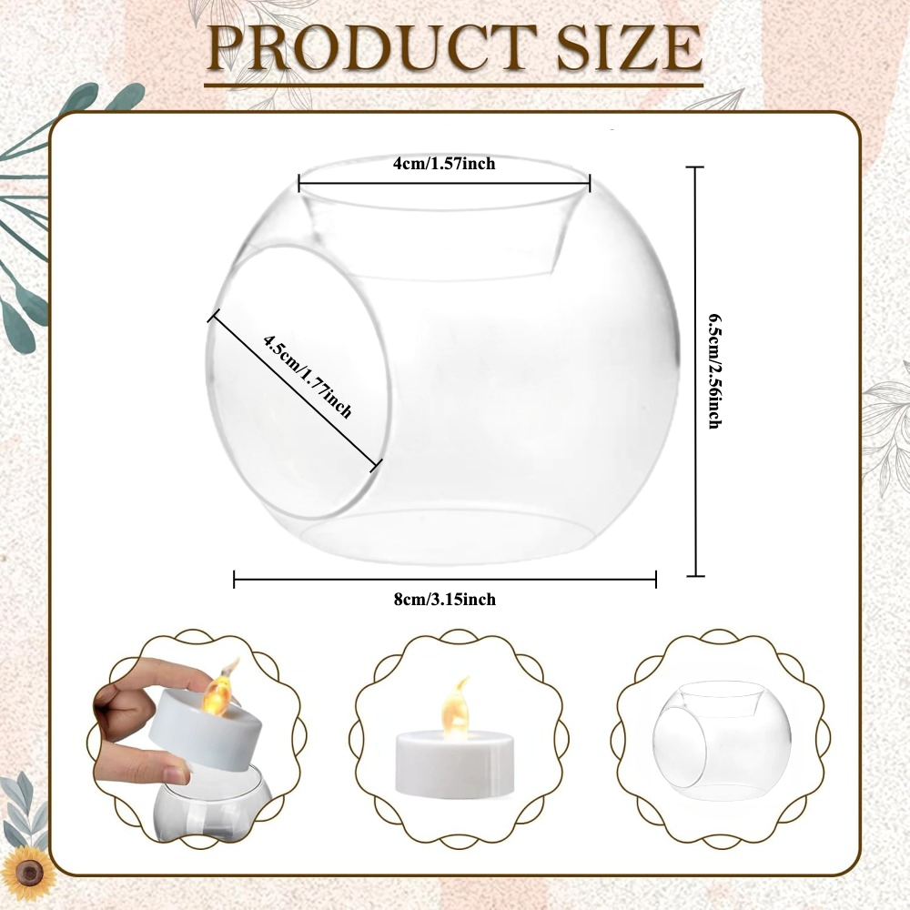 6/12pcs Glass Round Hollow Can - đánh giá và giá Desk Setup Modern