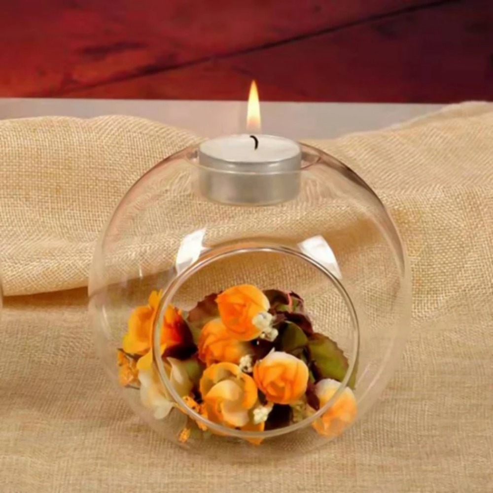 6/12pcs Glass Round Hollow Can - đánh giá và giá Desk Setup Modern