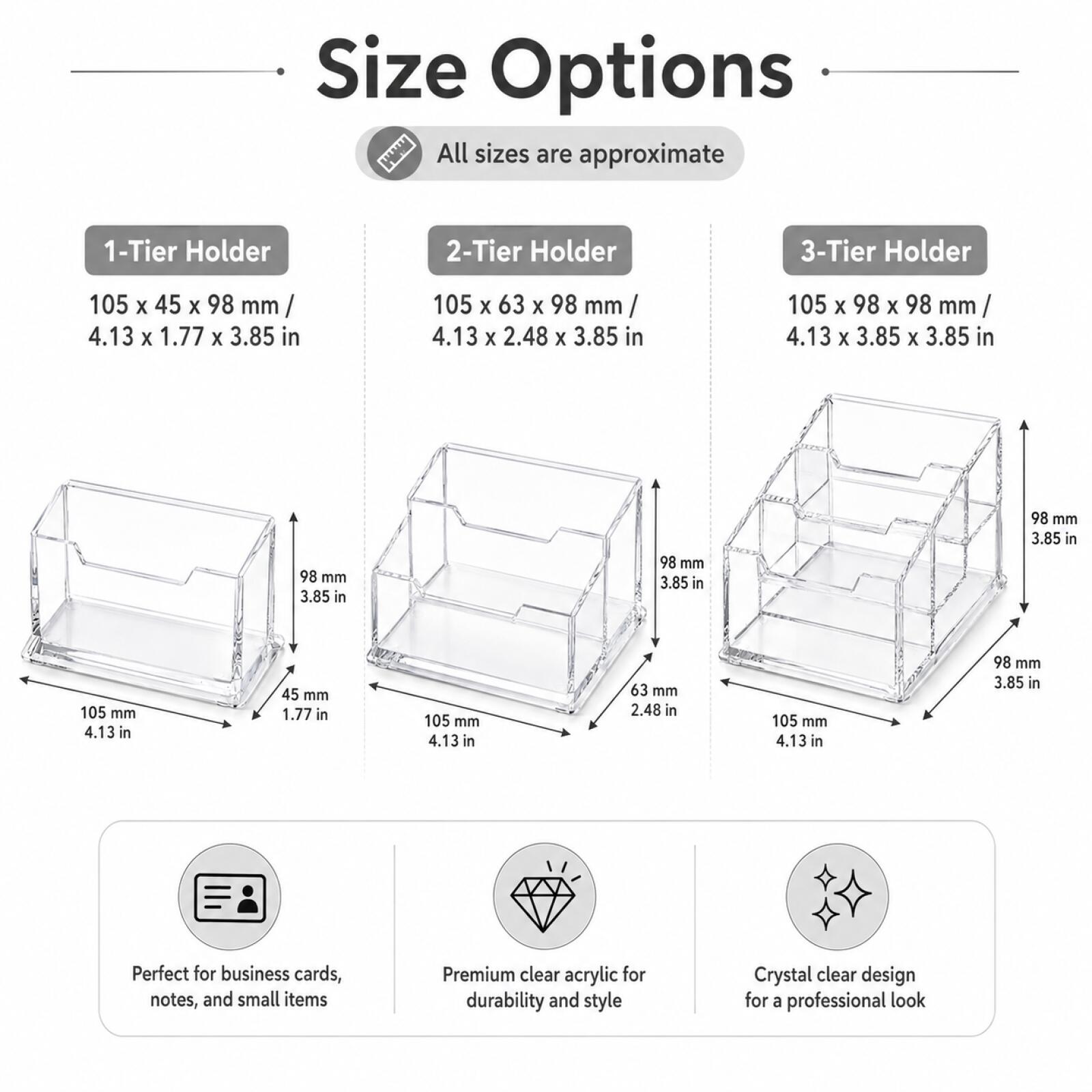 1-3Pcs Modern Clear Acrylic Bu - đánh giá và giá Desk Setup Modern