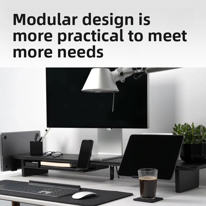 Solid Wood Monitor Riser Stand - đánh giá và giá Desk Room Setup