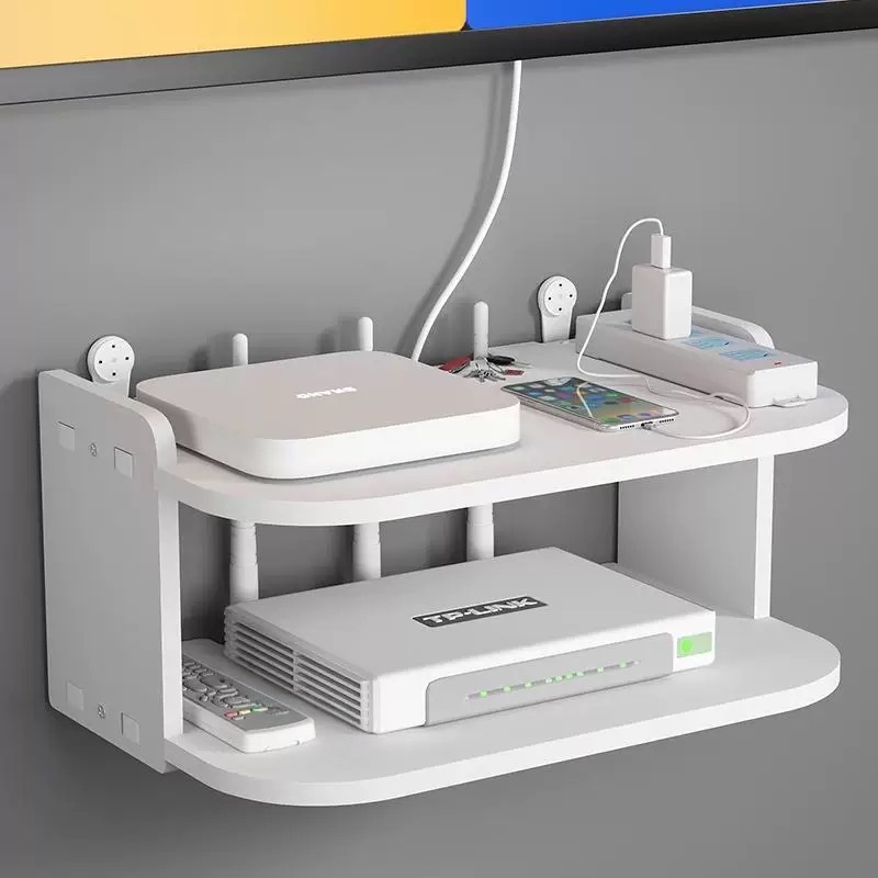 Wall-Mounted Router & Cable Or - đánh giá và giá Desk Setup Tv
