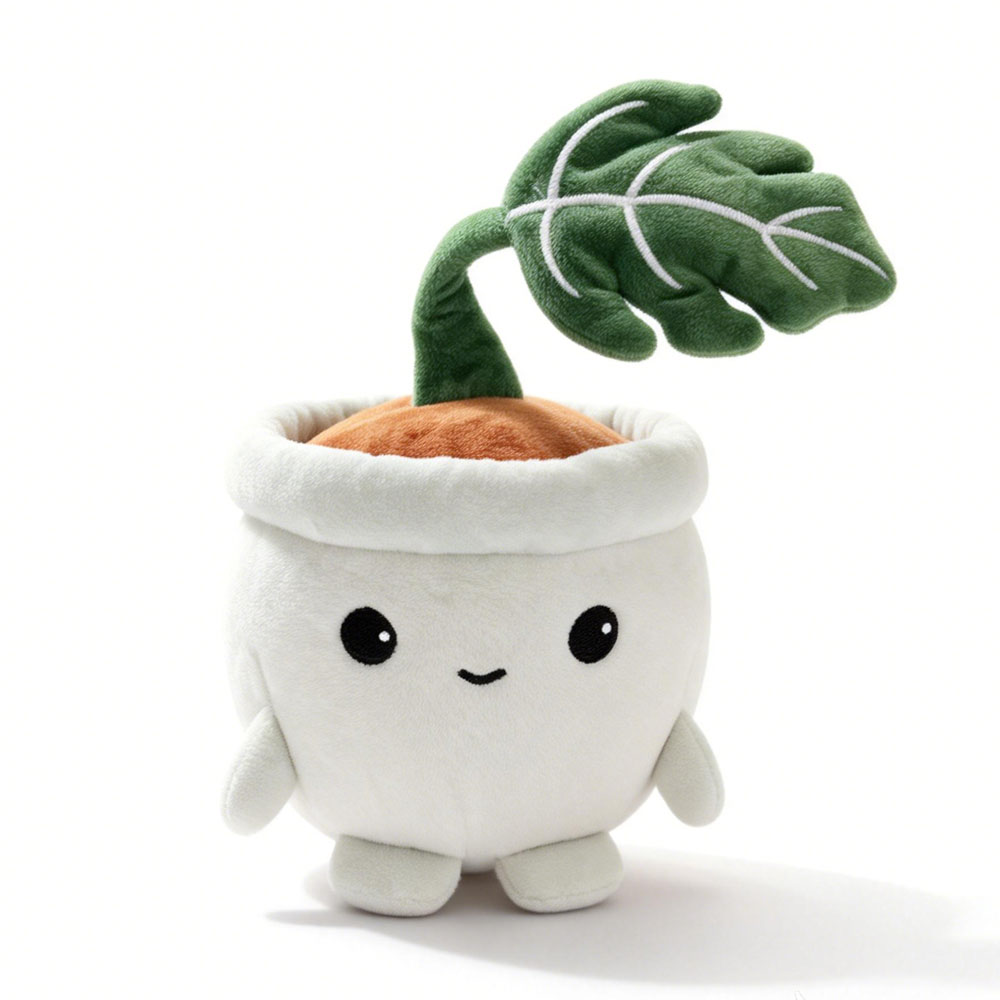 Cute Monstera Plush Potted Pla - đánh giá và giá Desk Setup Plant