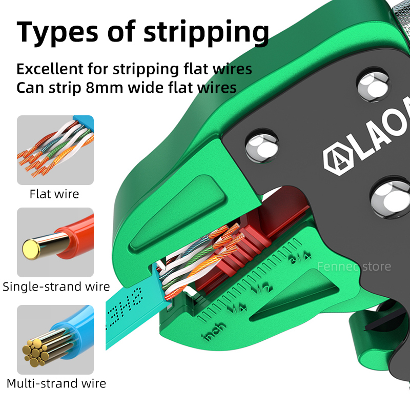 LAOA Wire Stripper Tools Cable - đánh giá và giá Power Strip Flat
