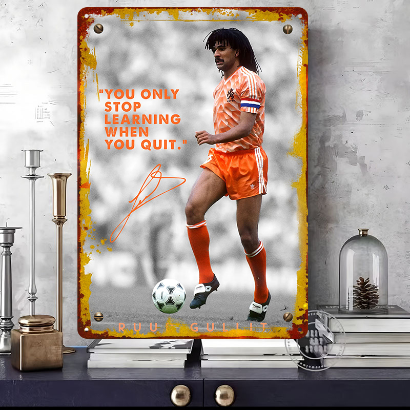 Ruud Gullit Football Player Wa - đánh giá và giá Desk Room Setup