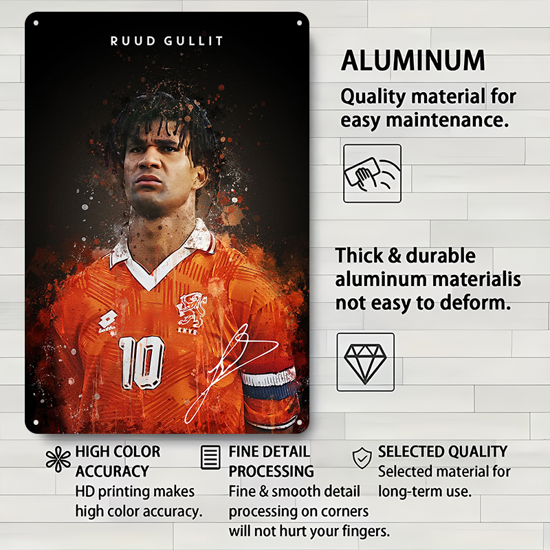 Ruud Gullit Football Player Wa - đánh giá và giá Desk Room Setup