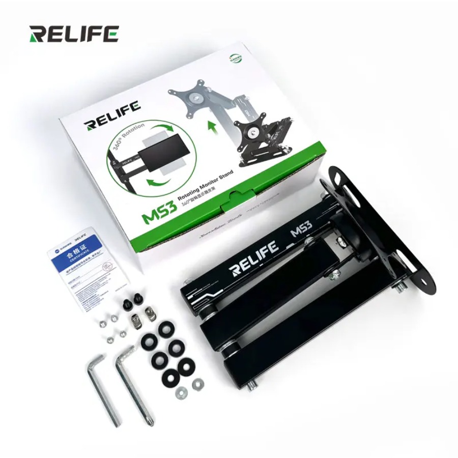 RELIFE MS3 Monitor Mount Heavy - đánh giá và giá Desk Setup Monitor Arm