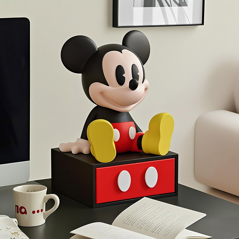 Cute Mouse Drawer Storage Box  - đánh giá và giá Desk Setup At Home