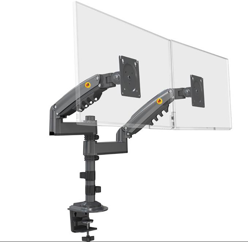 NB H180 Double Monitor Desk Ho - đánh giá và giá Desk Setup Monitor Arm