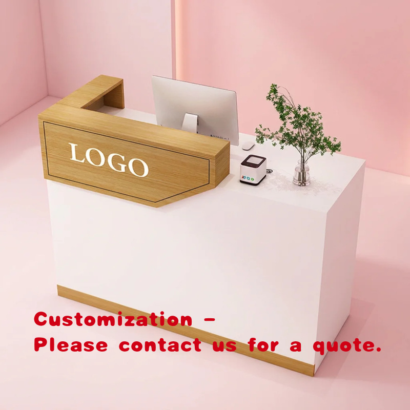 custom.Wooden Hotel Reception  - đánh giá và giá Desk Setup Modern