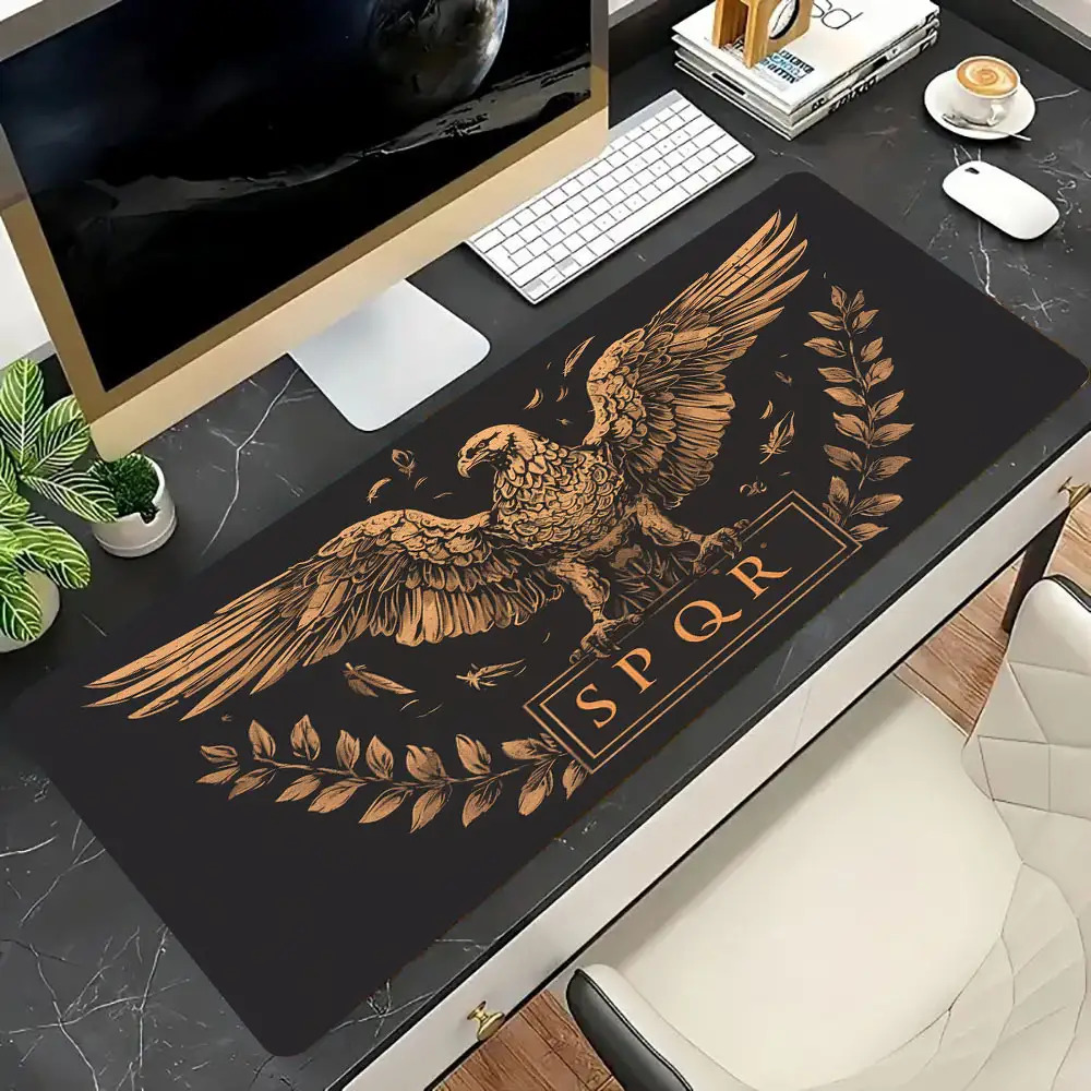Golden Brown Black Desk Mat De - đánh giá và giá Desk Room Setup