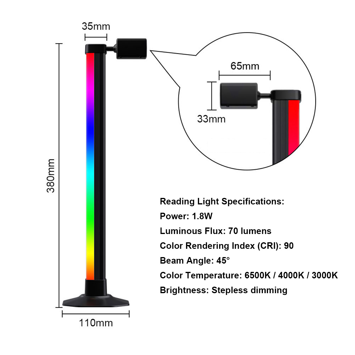 Smart Light Bar LED RGB Music  - đánh giá và giá Desk Setup Tv