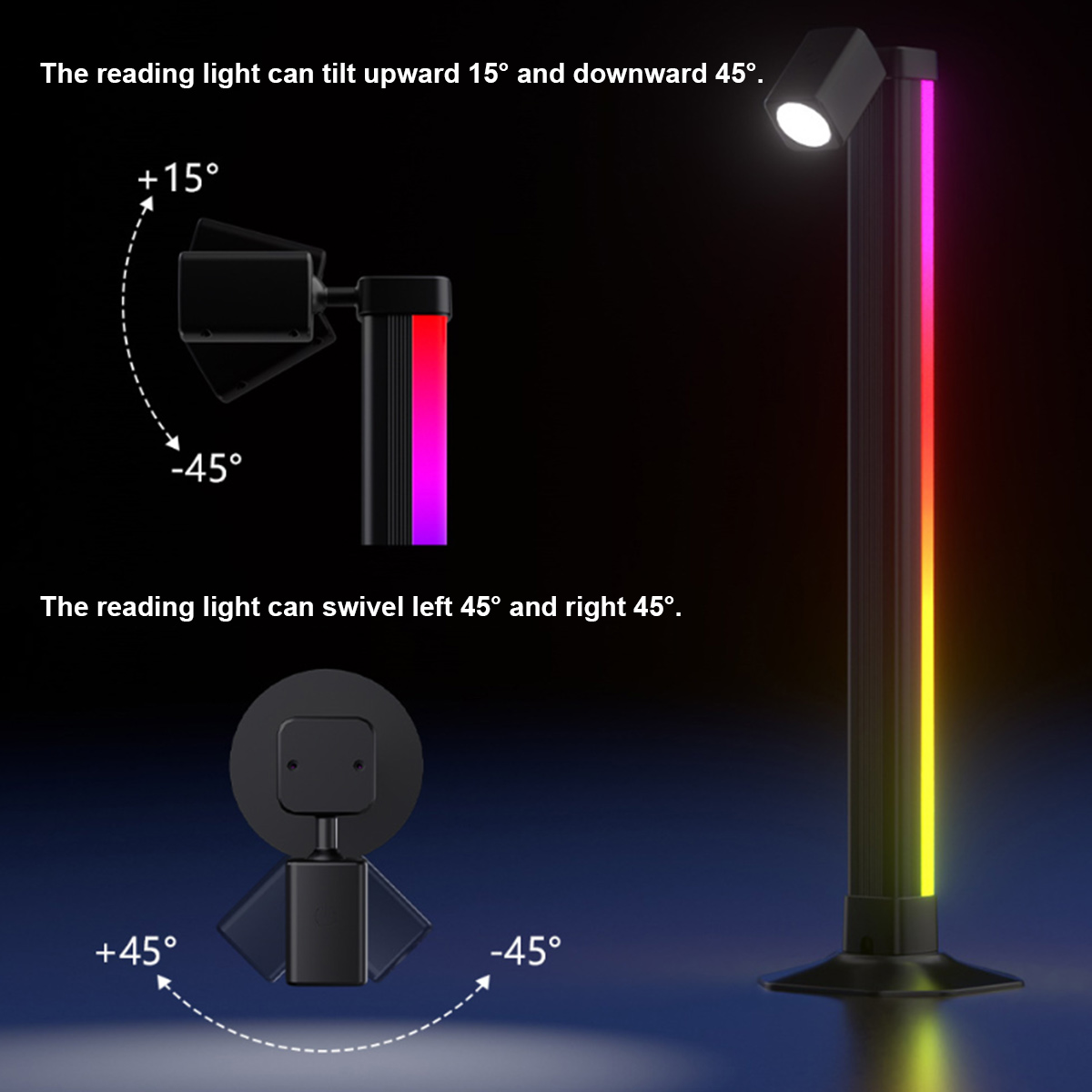 Smart Light Bar LED RGB Music  - đánh giá và giá Desk Setup Tv