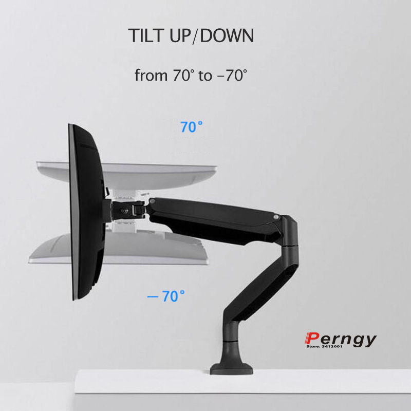 D-MOUNT D80 metal alumin 2-10K - đánh giá và giá Desk Setup Monitor Arm