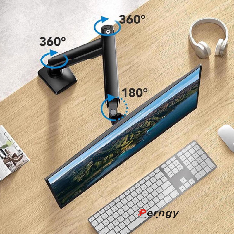 D-MOUNT D80 metal alumin 2-10K - đánh giá và giá Desk Setup Monitor Arm