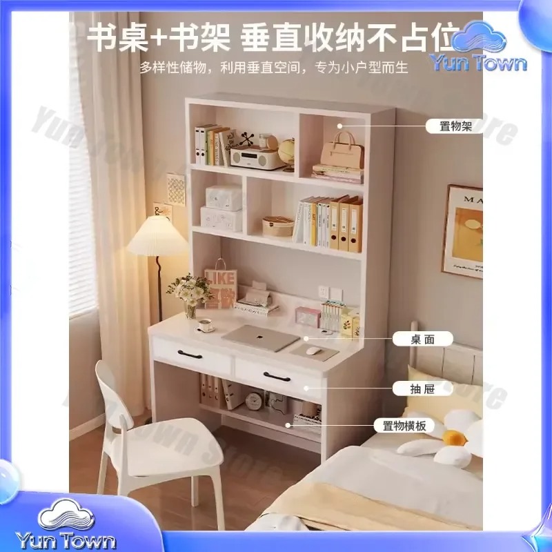 Solid Wood Bookshelf for Stude - đánh giá và giá Desk Setup Small Room