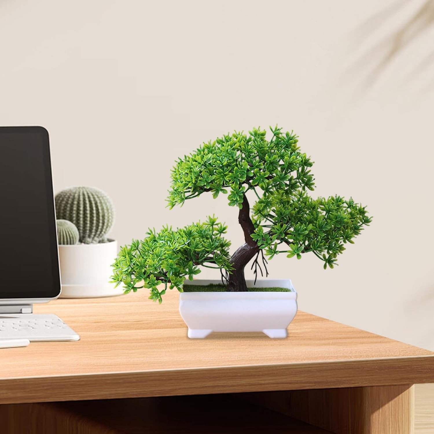 1/2Pcs Artificial Bonsai Tree  - đánh giá và giá Desk Setup Plant