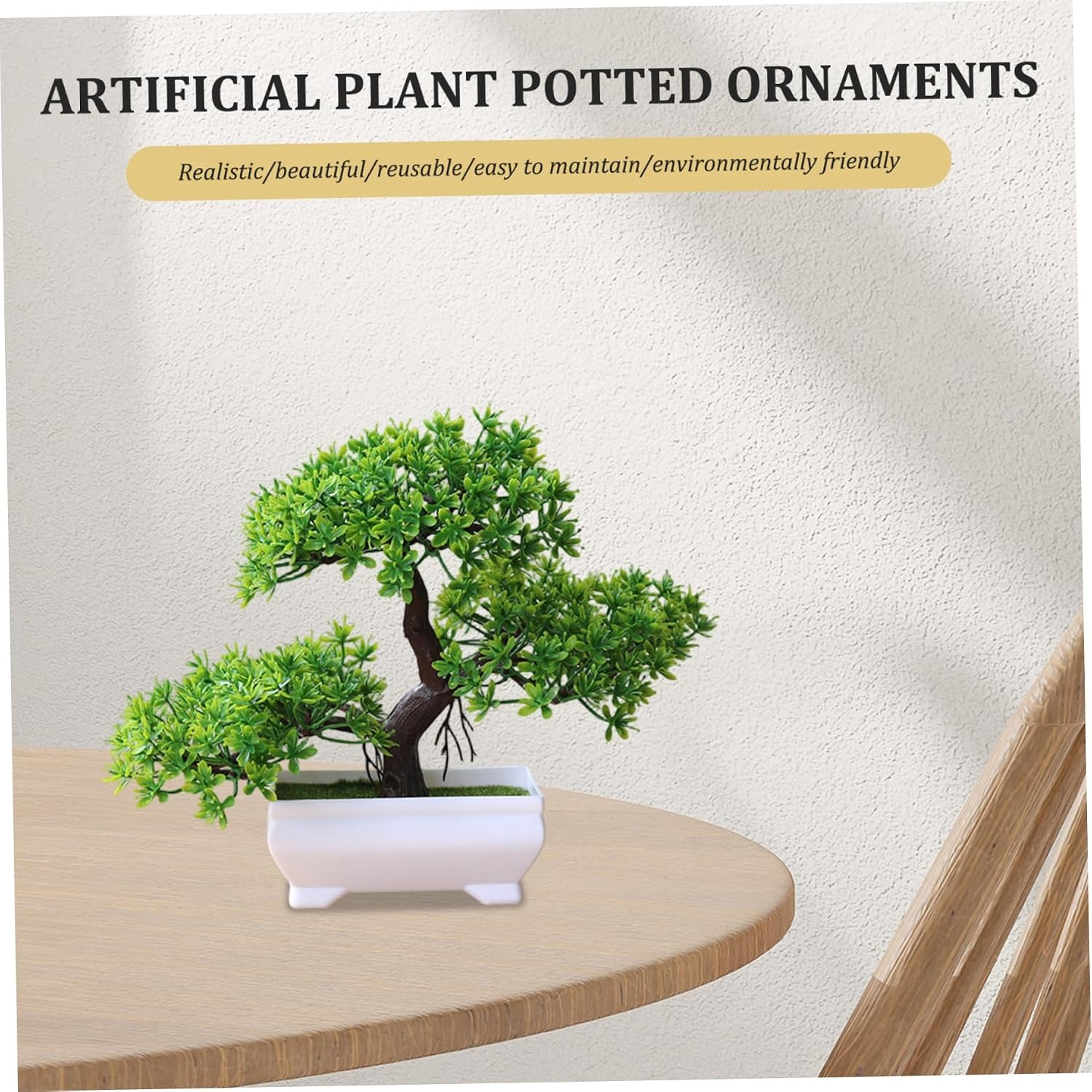 1/2Pcs Artificial Bonsai Tree  - đánh giá và giá Desk Setup Plant