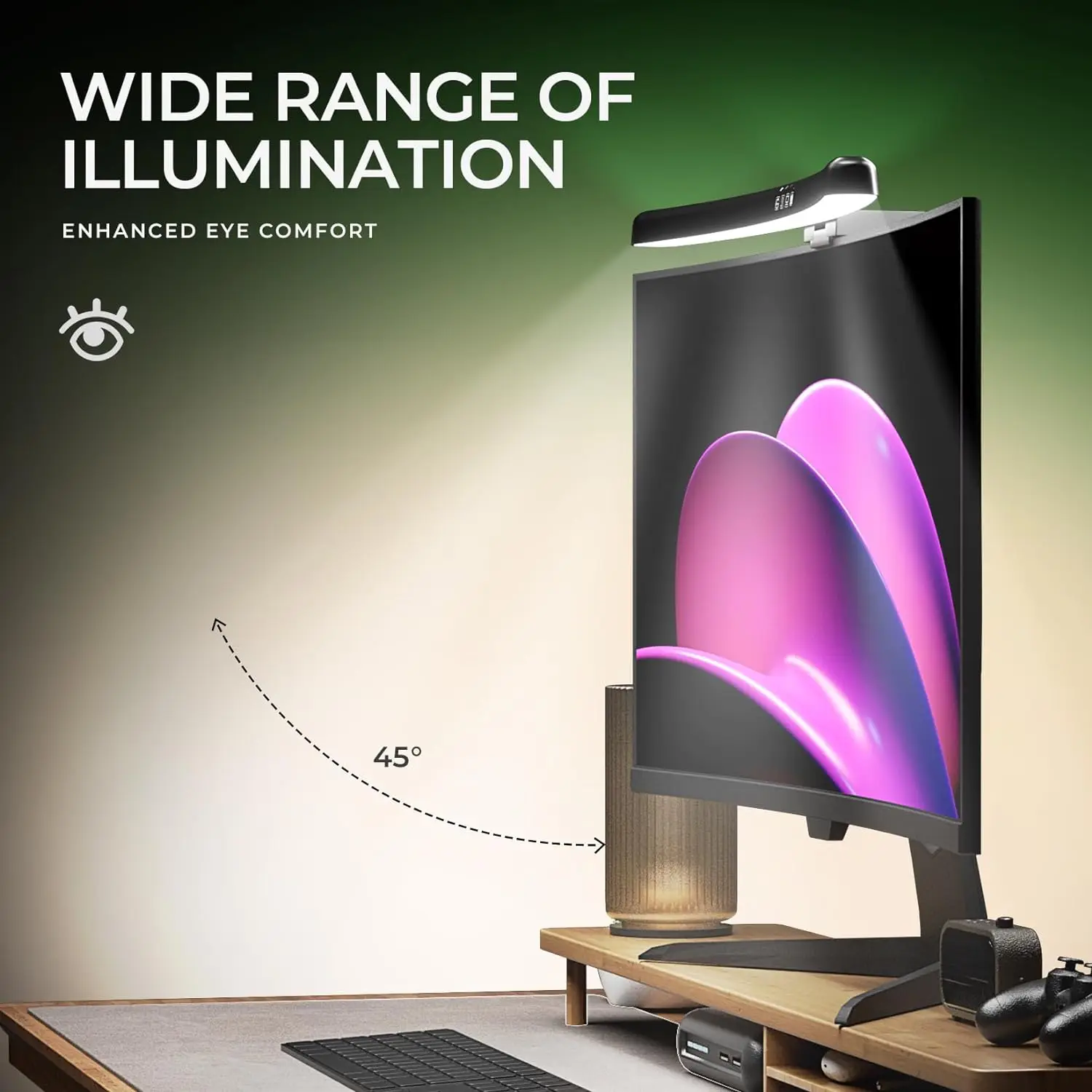 Computer Monitor Light Bar RGB - đánh giá và giá Desk Setup Modern